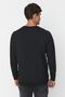 Siyah Oversize/Geniş Kesim İçi Polar/Sıcak Tutan Reglan Kol Sweatshirt TMNAW23SW00190 - 9