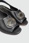 Orthopedic Sole Leather Daily Black Faber Women's Sandals 1340 - 3