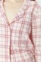 Pembe %100 Pamuklu Ekoseli Örme Pijama Takımı THMAW20PT0266 - 4