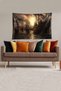 Multicolored Armada Patterned Stain Resistant Velvet Fabric Wall Cloth Wall Carpet Tapestry - 3