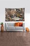 Multi-Colored Mosaic Patterned Stain-Proof Velvet Fabric Wall Cloth Wall Carpet Tapestry