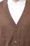 Wool Classic Men's Knitwear Cardigan - Brown - 5