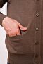 Wool Classic Men's Knitwear Cardigan - Brown - 6