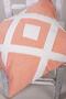 Special Design Orange Cotton Fabric with Punch Embroidery Throw Pillow Cover 43x43 Cm - 4