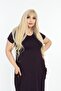 Plus Size Ethnic Double Pocket Knee Length Short Sleeve Comfortable Cut Viscose Combed Cotton Dress - 5