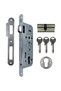 Kale 152 Rp Standard Cylinder Circle Lock with Rosette Hole Oval Chrome 18 Mm Adjustable (45mm-68mm)