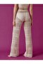 Knit Detailed Wide Leg Trousers - 4