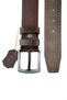 Men's Genuine Buffalo Leather Denim Linen Sports Belt - 2