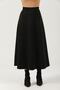 Women's Black High-Waist Suede Mevlana Skirt - 5