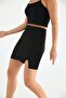 Women's Slit Mini Skirt - 6
