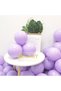 Purple Macaron Balloon 10 Pieces 30 Cm Pastel Color Party Balloon Soft Color Birthday Party Concept Ornament - 7