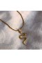 Yellow Color Necklace with Snake Figure - 2