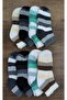 Women's 8 Pairs Winter Reverse Terry Colorful Half Socks