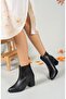 Black Skin Women's Boots 0012893s