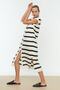 Siyah Oversize Midi Elbise TWOSS22EL1076 - 2