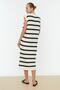 Siyah Oversize Midi Elbise TWOSS22EL1076 - 5