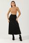 Women's Black High-Waist Suede Mevlana Skirt - 2