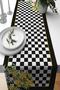40x140cm Thai Feather Premium Woven Stain Resistant Fabric Table Cloth Runner Floral Checked Rnr122