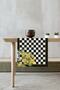 40x140cm Thai Feather Premium Woven Stain Resistant Fabric Table Cloth Runner Floral Checked Rnr122 - 2