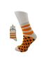 Women's Multicolored Half Cone Cotton Socks Checkerboard Dot Patterned Pack of 4 - 4