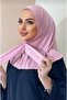 Pink Women's Snap Hijab Scarf Bonnet Shawl - 3