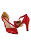 Women's Red Heeled Shoes - 3