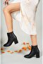 Black Skin Women's Boots 0012893s - 4