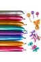 Chrome Sausage Balloon 10 Pieces 150X5 cm Mixed Color Long Thin Shape Giving Shiny Clown Balloon - 4