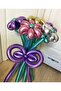 Chrome Sausage Balloon 10 Pieces 150X5 cm Mixed Color Long Thin Shape Giving Shiny Clown Balloon - 7