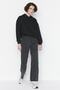 Anthracite 100% Cotton Detailed Denim Trousers TCTAW23JE00063 - 2