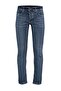 Koyu Mavi Esnek Kumaş Kahve Eskitme Görünümlü Skinny Fit Dar Kesim Jeans Kot Pantolon TMNAW23JE00047 - 7