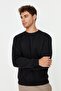 Siyah Regular/Normal Kesim İçi Polar/Sıcak Tutan Sweatshirt TMNAW21SW1208 - 10