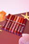 Set of 8 New Nude Oval Packaging Coffee Shades Matte Liquid Liquid Lipstick