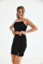 Women's Slit Mini Skirt - 5