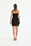 Women's Slit Mini Skirt - 7