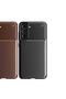 Case Carbon Deluxe Tpu Silicone Brown Compatible with Galaxy S21 Fe - 3