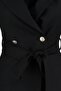 Black Regular Fit Belted Woven Vest TWOAW23YE00021 - 7
