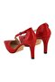 Women's Red Heeled Shoes - 4