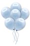 Blue Macaron Balloon 50 Pieces 30 Cm Pastel Color Party Balloon Soft Color Birthday Party Concept Ornament