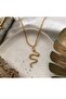 Yellow Color Necklace with Snake Figure - 3