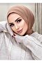 Camel Women's Snap Hijab Scarf Bonnet Shawl