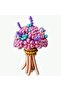 Chrome Sausage Balloon 10 Pieces 150X5 cm Mixed Color Long Thin Shape Giving Shiny Clown Balloon - 5