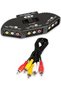 Audio Video Distributor Rca 3 Input 1 Output Switched - 2