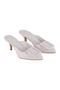 White High Heeled Women's Slippers
