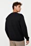 Siyah Regular/Normal Kesim İçi Polar/Sıcak Tutan Sweatshirt TMNAW21SW1208 - 13