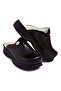 Unisex Black Orthopedic Sabo Slippers - 2