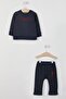 Licensed Denim Blue Baby Boy Long Sleeve Tracksuit Set - 2