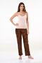 Velvet Pajama Set with Brown Dressing Gown - 2