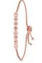 Adjustable Women's Copper Waterway Bracelet with Zircon Stone