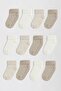 Pack of 12 Organic Cotton Anti-Slip Children's Socks